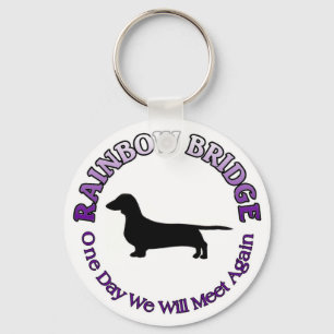 DACHSHUND RAINBOW BRIDGE SLEUTELHANGER
