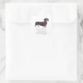 Dachshund Rainbow Bridge Vierkante Sticker (Tas)