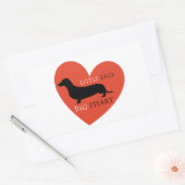 Dachshund Rechthoekige Sticker (Envelop)