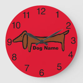 Dachshund, Red Clock, geef naam uit Grote Klok