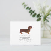 Dachshund Regenboogbrug Briefkaart (Staand voorkant)