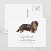 Dachshund Regenboogbrug Briefkaart (Voorkant / Achterkant)