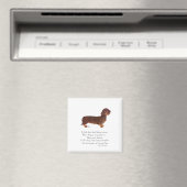 Dachshund Regenboogbrug Magneet (Insitu (Vaatwasser))