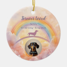 Dachshund Regenboogbrug Ornament – Muziek