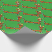 Dachshund Reindeer Cadeaupapier (Hoek)