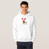 Dachshund Reindeer Hoodie (Voorkant volledig)