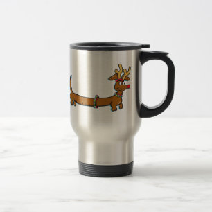 Dachshund Reindeer Reisbeker