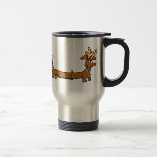 Dachshund Reindeer Reisbeker (Rechts)
