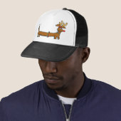Dachshund Reindeer Trucker Pet (In situ)