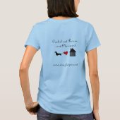 Dachshund Rescue - Landschapsvrouwen T-shirt (Achterkant)