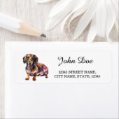 Dachshund retouradres etiket (Insitu)