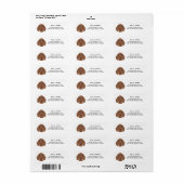 Dachshund Retouradreslabel - Hondenlabel Etiket (Full Sheet)