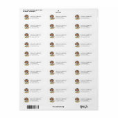 Dachshund retouradreslabels etiket (Full Sheet)