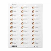 Dachshund retouradreslabels etiket (Full Sheet)