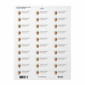Dachshund retouradreslabels etiket (Full Sheet)