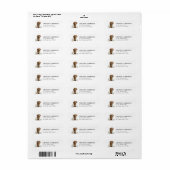Dachshund retouradreslabels etiket (Full Sheet)