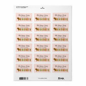 Dachshund retouradreslabels etiket (Full Sheet)
