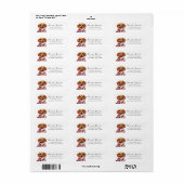 Dachshund retouradreslabels etiket (Full Sheet)