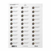 Dachshund retouradreslabels etiket (Full Sheet)