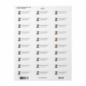 Dachshund retouradreslabels etiket (Full Sheet)