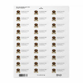 Dachshund retouradreslabels etiket (Full Sheet)