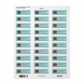 Dachshund retouradreslabels etiket (Full Sheet)