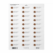 Dachshund retouradreslabels etiket (Full Sheet)