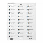 Dachshund retouradreslabels etiket (Full Sheet)