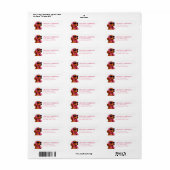 Dachshund retouradreslabels etiket (Full Sheet)
