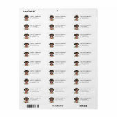 Dachshund retouradreslabels etiket (Full Sheet)