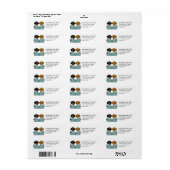 Dachshund retouradreslabels etiket (Full Sheet)