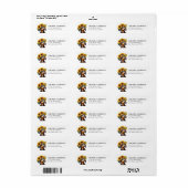 Dachshund retouradreslabels etiket (Full Sheet)