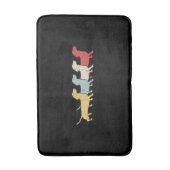 Dachshund Retro  Badmat (Voorkant Verticaal)