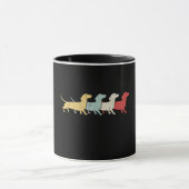 Dachshund Retro Mok (Midden)