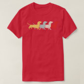 Dachshund Retro T-shirt (Design voorkant)