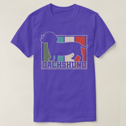 Dachshund Retro Vintage 1 T-shirt (Design voorkant)