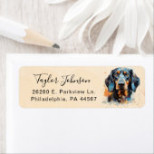Dachshund Return Address Label (Insitu)