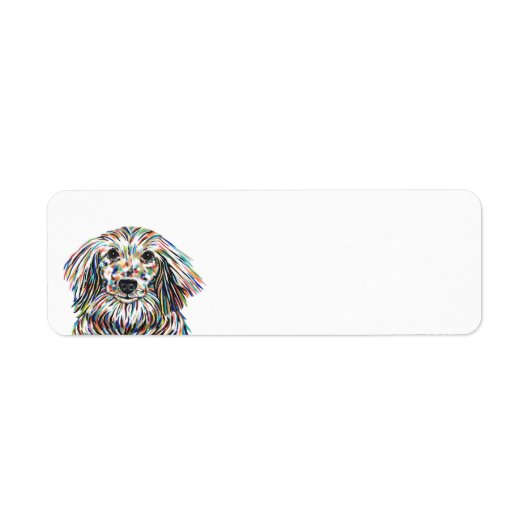Dachshund Return Address Label (Voorkant)