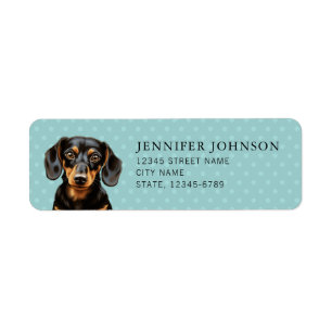 Dachshund Return Address Label
