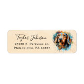 Dachshund Return Address Label (Voorkant)