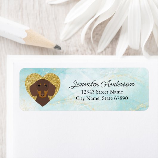Dachshund Return Address Label (Insitu)