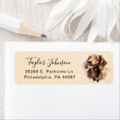 Dachshund Return Address Label (Insitu)