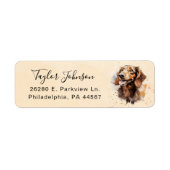 Dachshund Return Address Label (Voorkant)