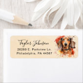 Dachshund Return Address Label (Insitu)