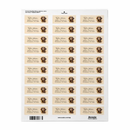 Dachshund Return Address Label (Full Sheet)