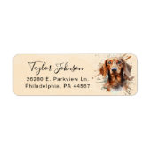 Dachshund Return Address Label (Voorkant)