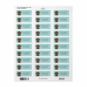 Dachshund Return Address Label (Full Sheet)