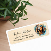 Dachshund Return Address Label