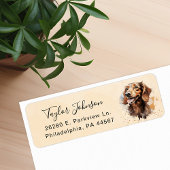 Dachshund Return Address Label