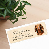 Dachshund Return Address Label